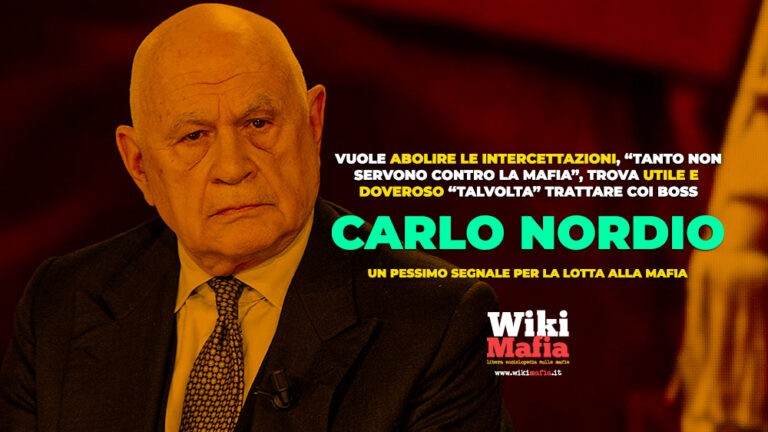 Carlo Nordio Ministro, Pessimo Segnale Per Antimafia - WikiMafia